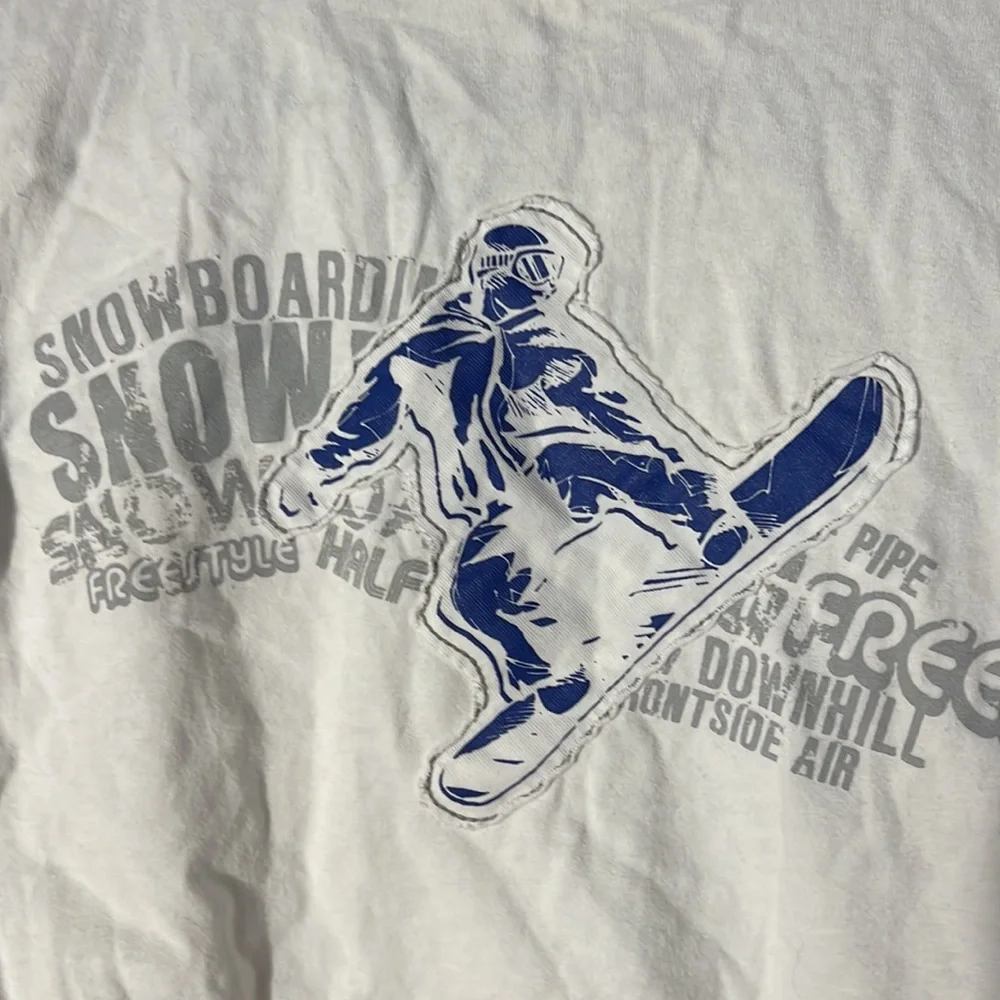 Gymboree Boys Size 6 Snowboarding Shirt Faux Layered Graphic Tee